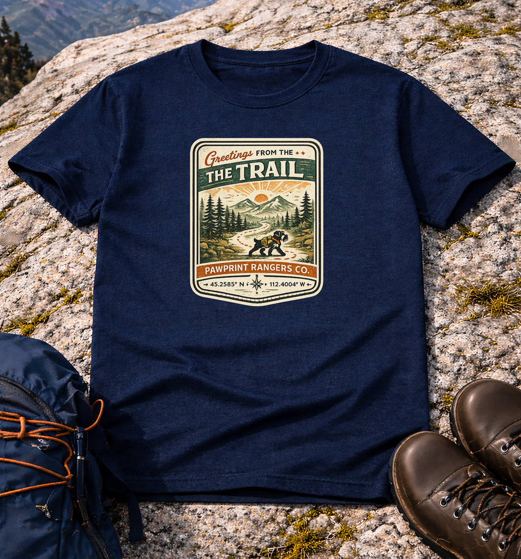 Greetings From The Trail Pawprint  Rangers Co. T-Shirt