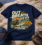 Out of Breath Hiking Society T-Shirt (Pawprint Rangers Co.)