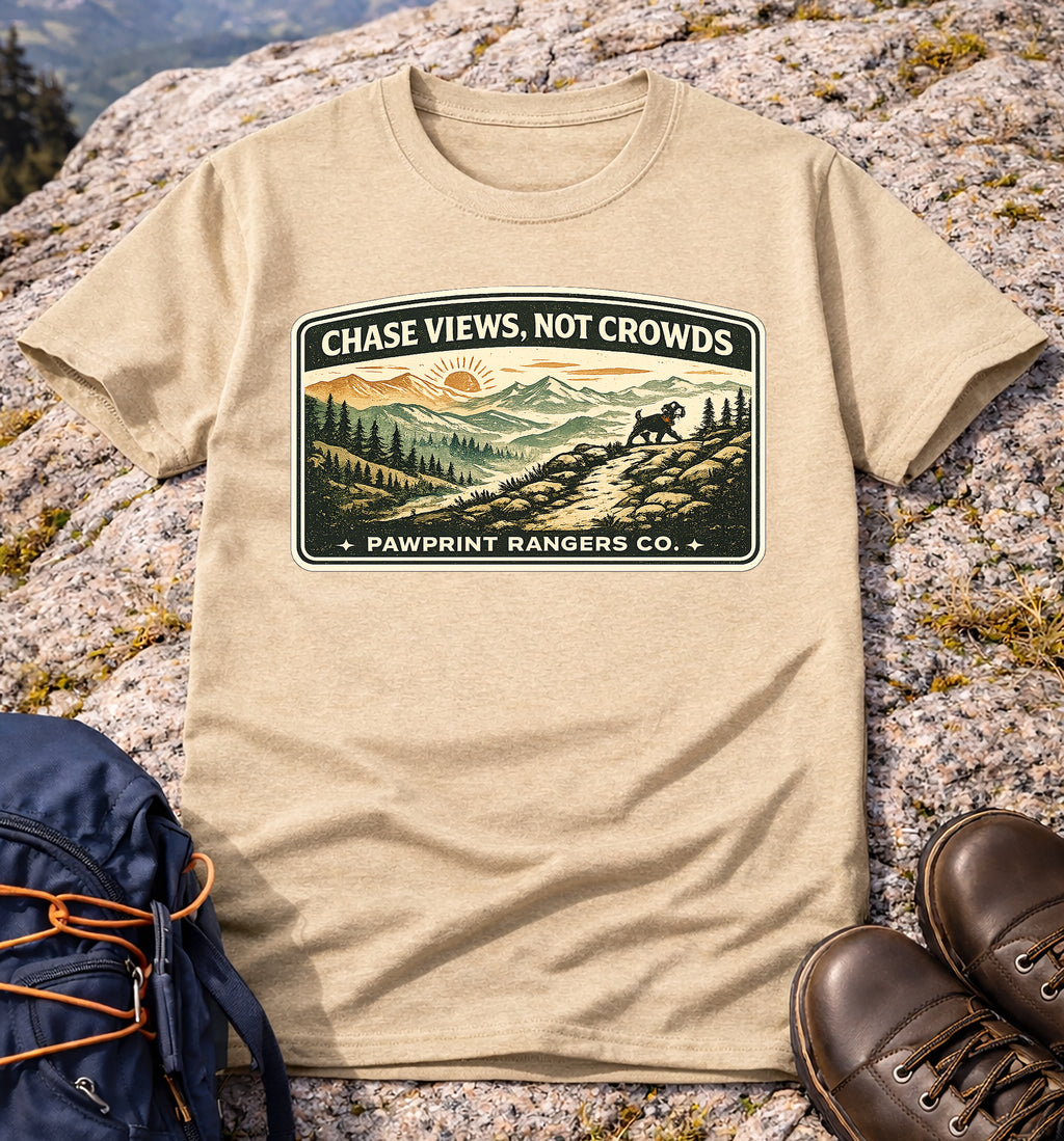 Chase Views Not Crowds T-Shirt