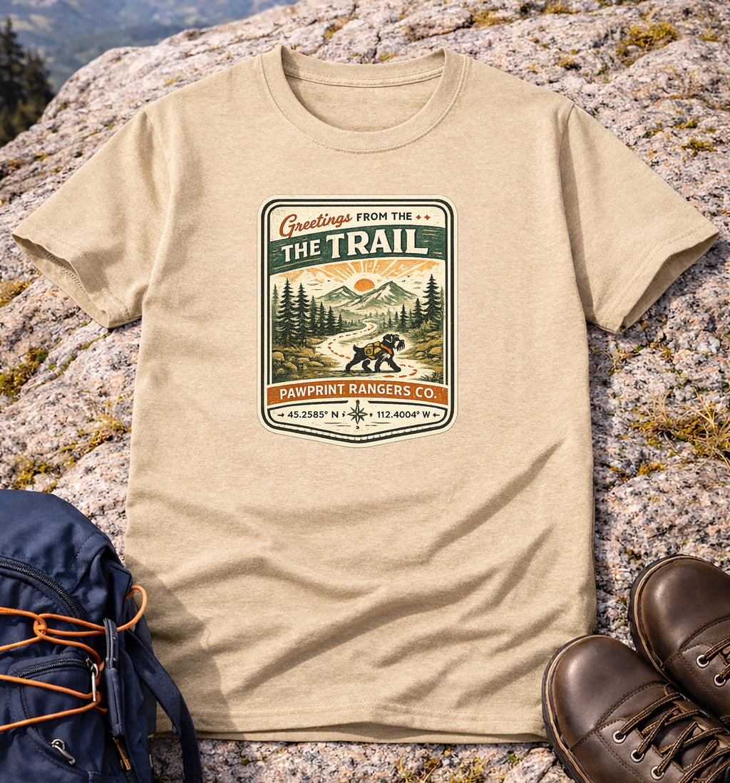 Greetings From The Trail Pawprint  Rangers Co. T-Shirt