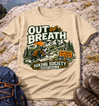 Out of Breath Hiking Society T-Shirt (Pawprint Rangers Co.)