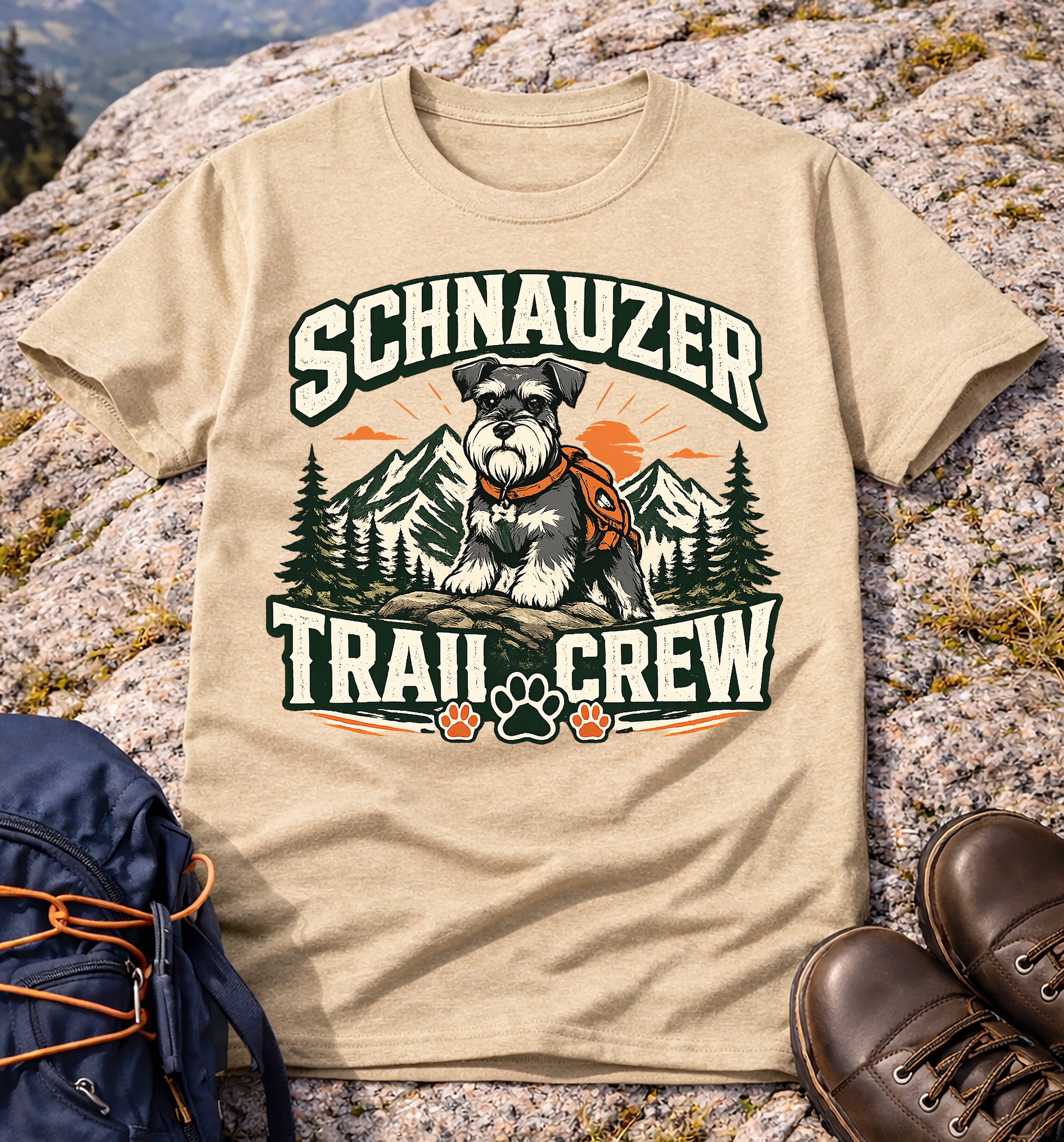 Schnauzer Trail Crew Tee