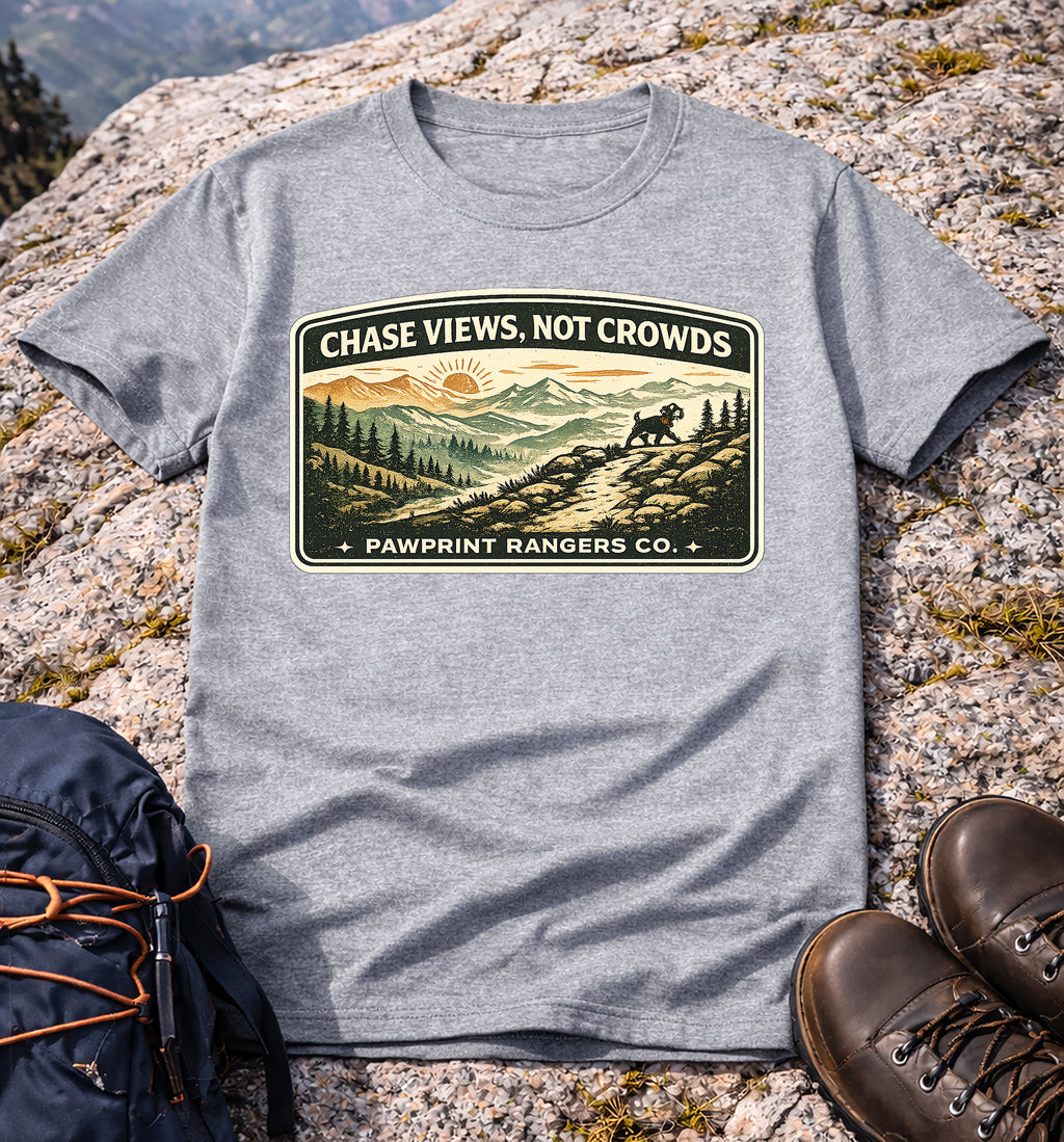 Chase Views Not Crowds T-Shirt