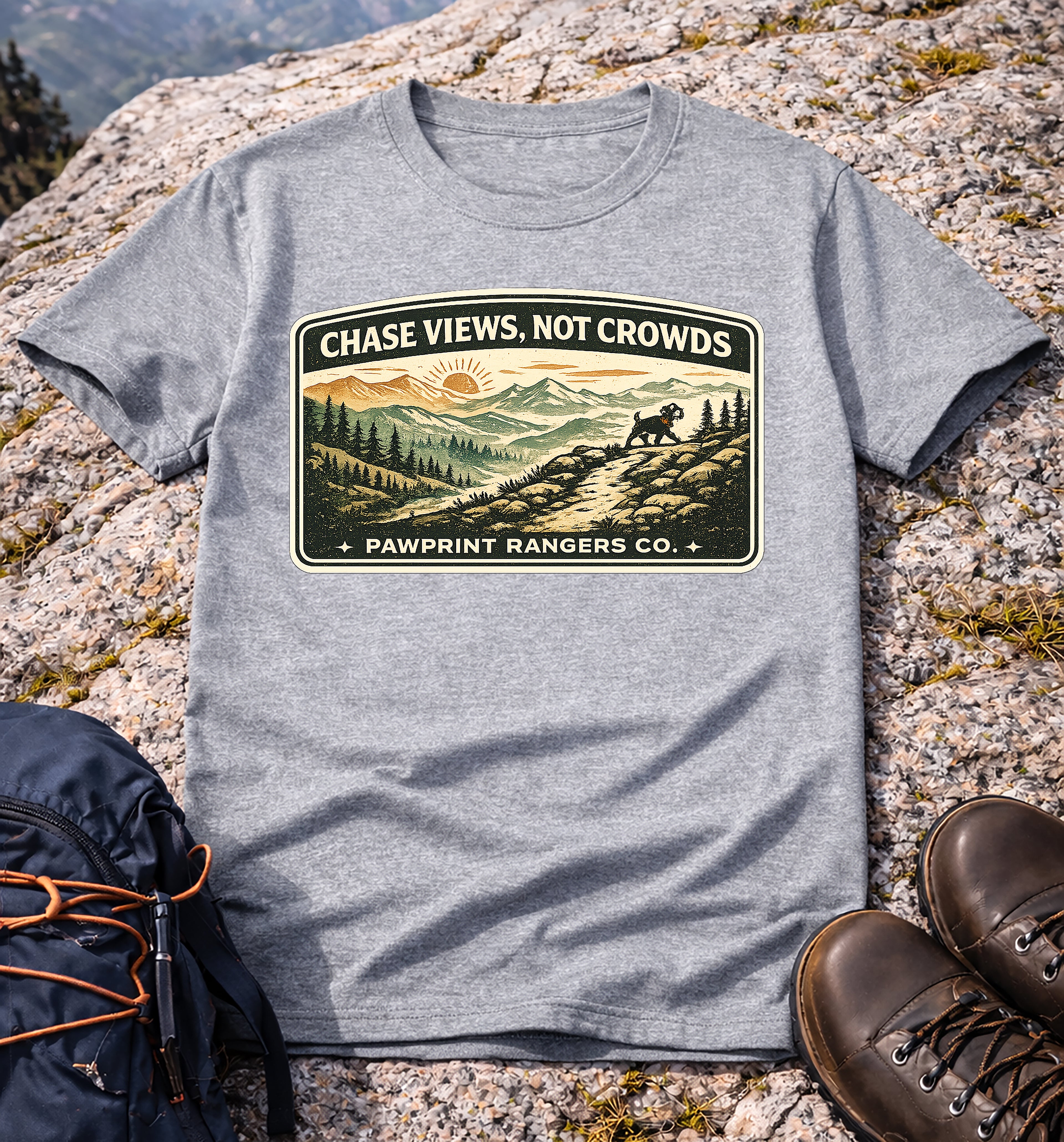 Chase Views Not Crowds T-Shirt