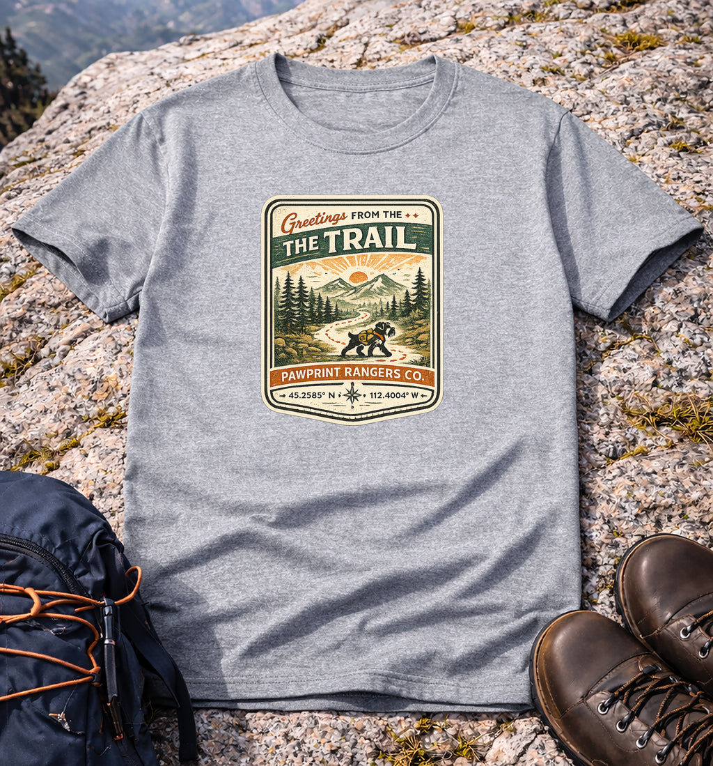 Greetings From The Trail Pawprint  Rangers Co. T-Shirt
