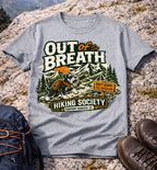Out of Breath Hiking Society T-Shirt (Pawprint Rangers Co.)