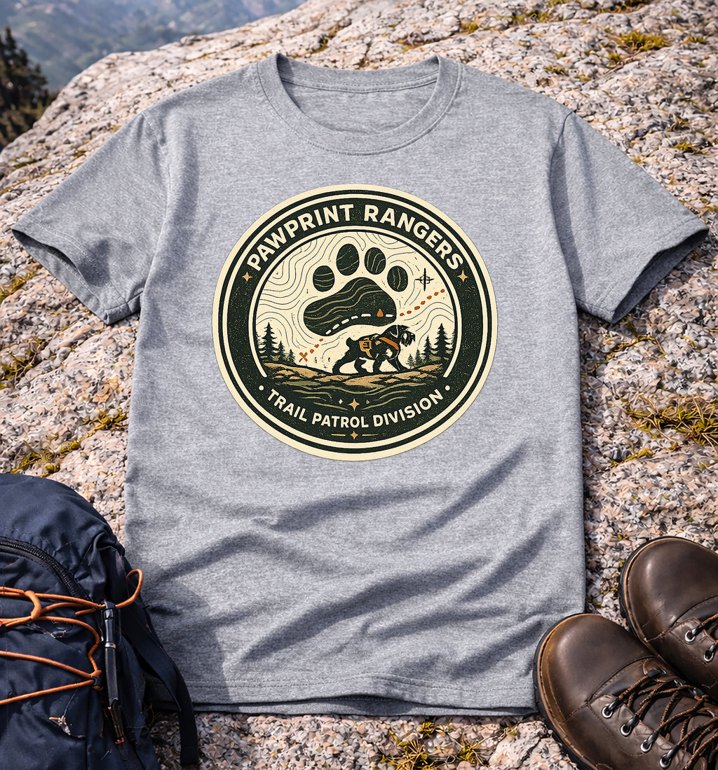Pawprint Rangers Trail Patrol Division T-Shirt