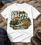 Out of Breath Hiking Society T-Shirt (Pawprint Rangers Co.)