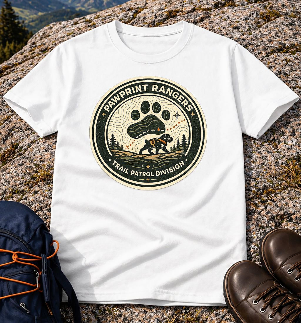 Pawprint Rangers Trail Patrol Division T-Shirt